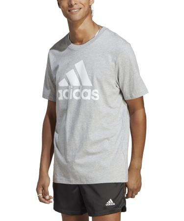 Buy adidas Men's Essentials Long Sleeve T-Shirt - Big Logo XL Medium Grey Heather | International Shipping Available - Buy Online on GoSupps.com