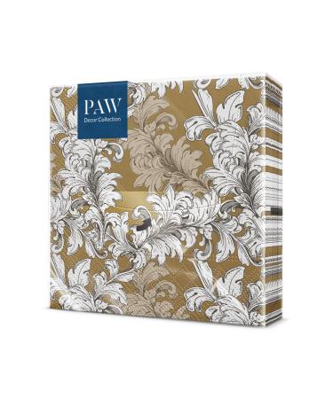 PAW - Napkins 3 -layer (33 x 33 cm) I 20 pieces I Perfect for communion wedding confirmation and celebration i paper napkins colorful with decorations I Special occasions ornaments i damask ornament - Buy Online on GoSupps.com
