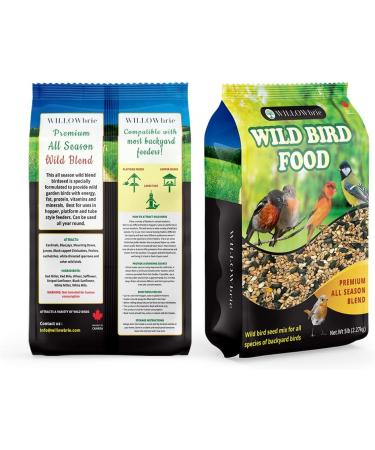 Premium Wild Bird Seed | Willowbrie Bird Seed | Birdseed for Outdoor Feeders | Wild Bird Food | Wild Bird Feed | 5lb Bag - Buy Online on GoSupps.com