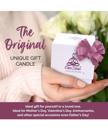 Lavender Vanilla Aromatherapy Candle | Hand-Poured Soy Luxury Candle | 50-Hour Burn | OneSoul Collection - Floral Scented Candle with Metatron s Cube Symbol - Buy Online on GoSupps.com