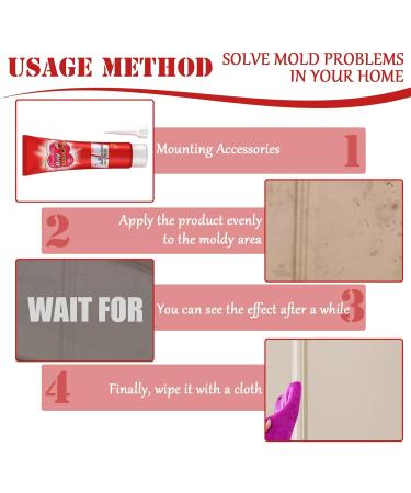 LINXINS Mould Extreme Gel Uk Mould and Mildew Remover Mould Remover Gel Mould Extreme Remover Gel Mould Gel and a Scraper for Bathroom Kitchen and Household (120g) - Buy Online on GoSupps.com
