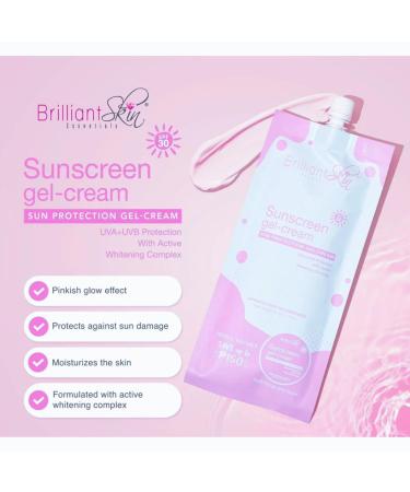 Brilliant Skin Sunscreen Gel-Cream Refill Sachets 50g Pack of 2 - Buy Online on GoSupps.com