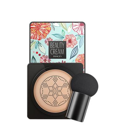 Wonderninelife Beauty Cream mushroom head air cushion CC cream Beauty Linasi Clear Cover Beauty Cream Mushroom Head Makeup Brush waterproof and durable (nature a b) 100 g (1 Pack) nature a