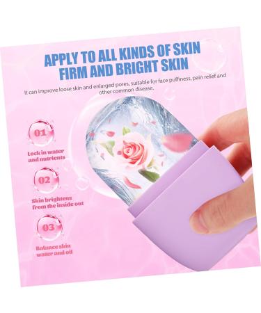 Balacoo Silicone Face Ice Roller - Cooling Facial Massage Globes for Eyes - Purple Silica Gel - 11.5x7cm - Buy Online on GoSupps.com