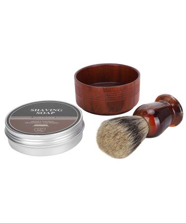 Premium Shaving Brush Set for Men | Wooden Bowl & Beard Care Accessories | International Shipping - Buy Online on GoSupps.com