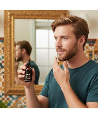 Softening Beard Oil Natural Moisturizing Softener Oil for Facial Hair and Thick Mustaches Men's Daily Care Morning Shower Styling Travel - Buy Online on GoSupps.com