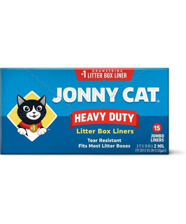 JONNY CAT Jumbo Liner 15 Count - High-Quality Cat Litter Pan Liners - Buy Online on GoSupps.com