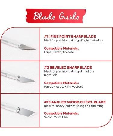 XFasten Exacto Knife Set - 2 Precision Hobby Knives with 60 Blades for Art, Crafts, and Modeling - Buy Online on GoSupps.com