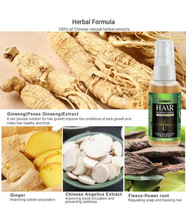 HADAVAKA Ginger Hair Growth Serum Hair Regrowth Spray Hair Growth Essential Oils Hair Serum Hair Nutrient Liquid Hair Conditioning Essential Oils Hair Growth Spray For Hair Care (1 pc) - Buy Online on GoSupps.com