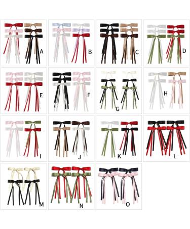 hgnxa Ribbon Elegant Style Side Clip Hair Clip Sweet Girls y Style Long knot Balletcore Type B 6 piece set - Buy Online on GoSupps.com