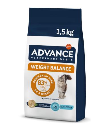 Advance Veterinary Diets Weight Balance - Dry Food for Cats with Overweight Problems - 1.5kg