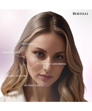 Maison Bertelli Anti-Aging Face Cream with Collagen Retinol Hyaluronic Acid 50mL | Firm Lift & Hydrate | Reduce Wrinkles Fine Lines & Dark Spots | Day & Night Luxury Skincare Women| Glass skin - Buy Online on GoSupps.com