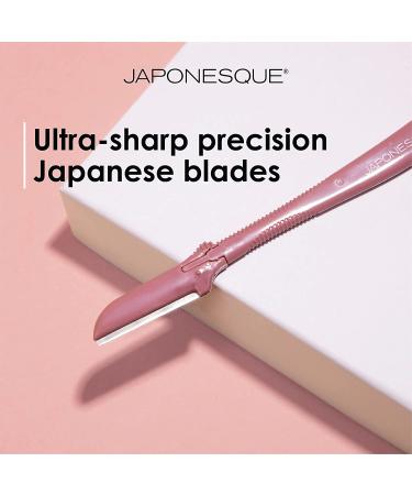 JAPONESQUE Dermaplaner Facial Razors for Exfoliation & Hair Removal - Enhances Serum Absorption for Glowing Skin - Buy Online on GoSupps.com