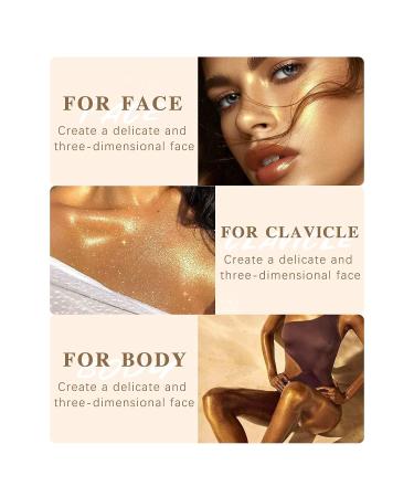 NewBang Highlighter Powder Stick - Shimmer and Shine for Face, Eyes, Lips, Hair & Body - 1 Ounce - Buy Online on GoSupps.com