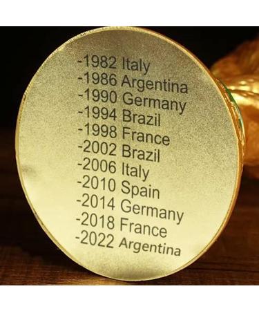 14.1 EOFLW World Cup Replica Trophy 2022 - Resin Soccer Collectible for Sports Fans - Gold Desktop Decor - Buy Online on GoSupps.com