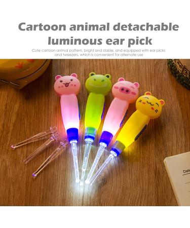 LED Earwax Remover Tool - Luminous Earplugs Cleaning Kit for Adults, Children, Babies (Pink) - Buy Online on GoSupps.com