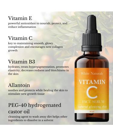 Pure Vitamin C Facial Serum - Anti-Aging Hydrating Dark Spot Reducer Fine Lines & Wrinkles Treatment for Glowing Skin - Buy Online on GoSupps.com