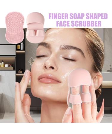 Veeteah Face Scrubber Manual - Deep Cleaning Face Scrubbing Silicone Brush Manual Massaging Face Scrubber with Soft Bristles for Camping Travelling Pink - Buy Online on GoSupps.com