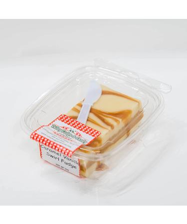 Valley Fudge Caramel Vanilla Swirl Half Pound Package - Handcrafted Artisan Fudge with Real Butter - Gourmet Candy - Buy Online on GoSupps.com