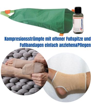 Arion Easy Slide Stocking Aid & Olan Marp Fine Detergent 50ml - Compression Stockings Care for Size 42+ | International Shipping - Buy Online on GoSupps.com