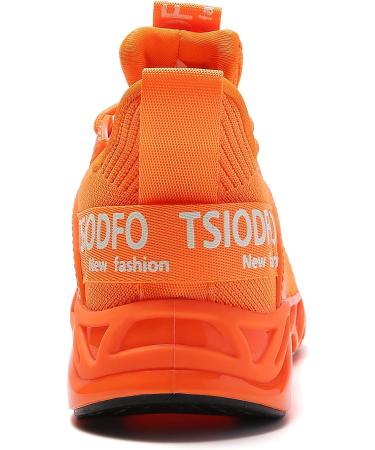 TSIODFO Kids Running Tennis Shoes - Sporty Athletic Sneakers for Boys and Girls, Size 4 Big Kid, Orange - Buy Online on GoSupps.com