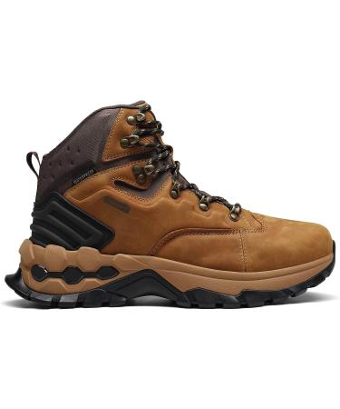 NORTIV 8 Men's Polar Bear Series Waterproof Hiking Boots - Khaki, Size 6.5 - Buy Online on GoSupps.com