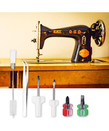 Sewing Machine Cleaning Kit - 6 PCS Overlock & Serger Service/Repair Tools with Screwdrivers, Tweezer, Lint Brush - Buy Online on GoSupps.com
