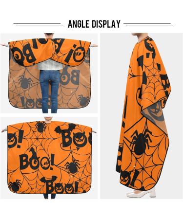 Kigai Happy Halloween Barber Cape - Waterproof Adjustable Hairdressing Cape for Men & Women | Professional Salon Hair Cutting Cape - Buy Online on GoSupps.com