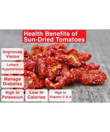 Sunbest Natural Julienned Sun Dried Tomatoes - 5 lbs Resealable Bag | Non-GMO, Kosher, Vegan | Ready-to-Eat for Cooking and Snacking - Buy Online on GoSupps.com
