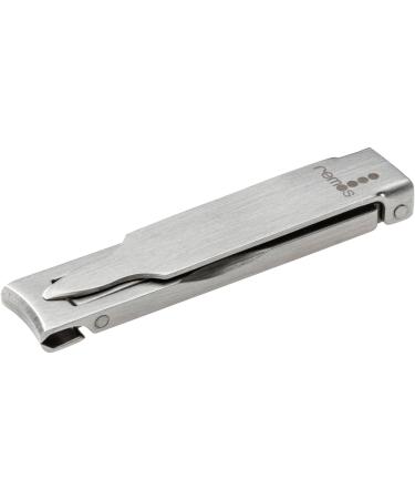 REMOS nail clippers with nail file - flat & compact made of stainless steel 6cm