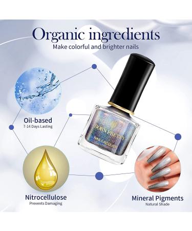 BORN PRETTY Thermal Glitter Nail Polish in Black - Color Changing Holographic Finish - Buy Online on GoSupps.com