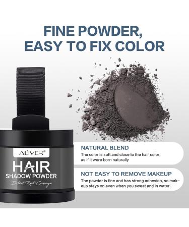 Approach Powder for Men & Women - Dark Gray Hair Sealing Base Powder with Mirror Sponge | Hair Attachment & Shading Concealer for Thin Hair - Buy Online on GoSupps.com