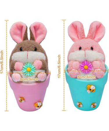 Easter Simulation Rabbit Decor Flowerpot Ornament For Home Garden Lovely Easter Gift Easter Rabbit Pink - Buy Online on GoSupps.com