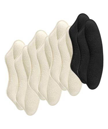 FRCOLOR 4 Pairs Follow up Insoles for Heels Adhesive Heel Cushion Shoe Accessory Grips Foot Protectors for Feet Women Shoes Heel Grips Heel Pads Snug Self-Adhesive Supplies Sponge