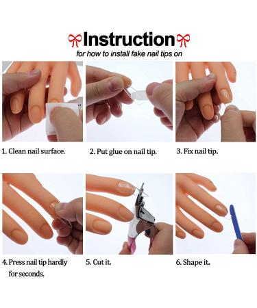 Fushen Acrylic Nail Practice Hand - Nude | Mannequin Hand for Nail Tech Training & Manicure Practice - Buy Online on GoSupps.com