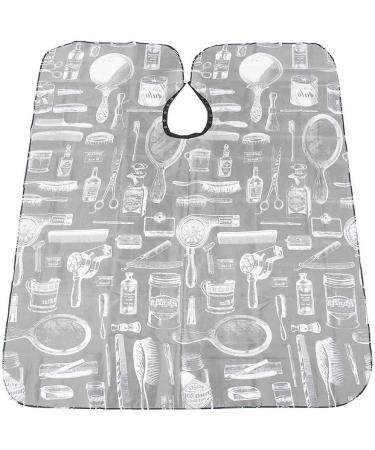 Hairdressing Apron SnapButton Fixation Adjustable Collar HighQuality Sewing Protects Clothing 140x120cm Suitable for Professional Hair Salons and Home Use - Buy Online on GoSupps.com