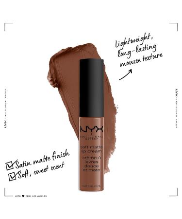 NYX Soft Matte Lip Cream in Berlin - Medium Warm Brown 0.27 Fl Oz - Buy Online on GoSupps.com