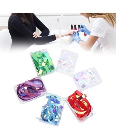 Nail Art Cellophane Fashionable Nail Glass Paper Safe Eco-friendly Non-toxic 6 Box for Home Use Professional Nail Salon - Buy Online on GoSupps.com