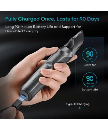Kensen Body Hair Trimmer for Men - Groin & Pubic Hair Groomer Wet/Dry Cordless with V-Shaped Head & 2 Comb Attachments - International Shipping Available - Buy Online on GoSupps.com