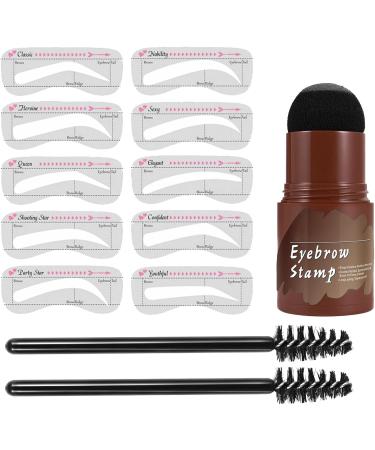 Eyebrow Stencils Perfect Eyebrow - Waterproof Brow Stencil Eyebrow Template - Eyebrow Stencils Brow Charm for Home Outdoor Women Girl Beginners Important Occasion Dark Gray - Buy Online on GoSupps.com