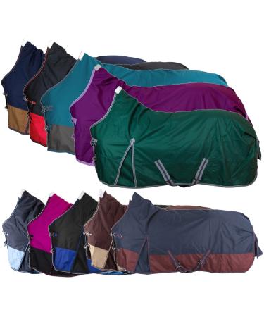 RL24 - Weiddecke Winterdecke High Neck 600D BASICLINE with nylon lining polara bar lining or filling in 100g 200g 300g brown/beige 95cm (nylon feed) - Buy Online on GoSupps.com