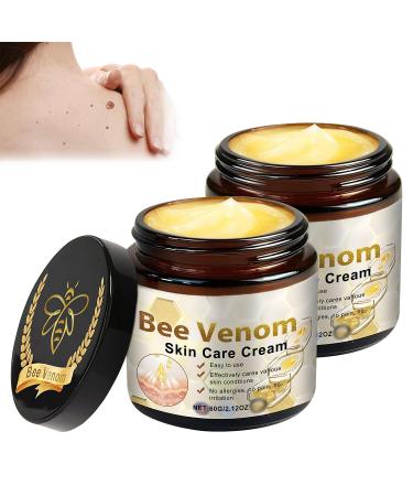 Bee Venom Skin Treatment Cream Bee Venom Repair Cream Professional Bee Venom Gel Hydrating Moisturizing Suitable For All Skin Types (2PCS)