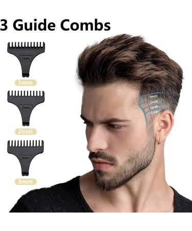 GSKY Professional Men's Hair Trimmer - T Blade Clippers for Hair Cutting | Zero Gapped Cordless Beard Trimmer with LED Display - Gold 1pc - Buy Online on GoSupps.com