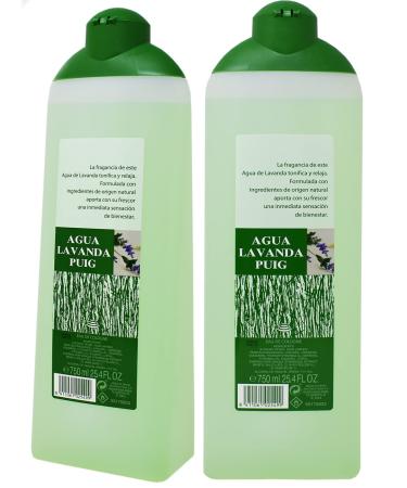 2 Agua Lavanda Cologne 750ml/25.5oz.