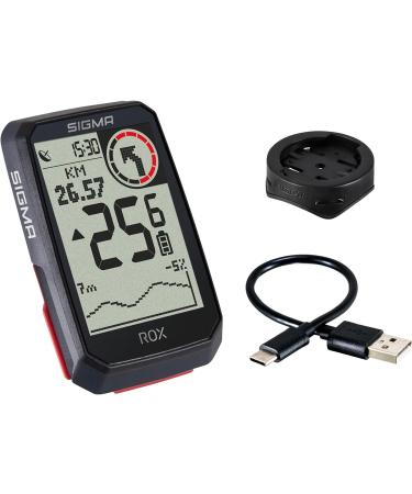 SIGMA SPORT ROX 4.0 Black | Wireless GPS Bike Computer with Altitude Measurement | International Shipping Available - Buy Online on GoSupps.com