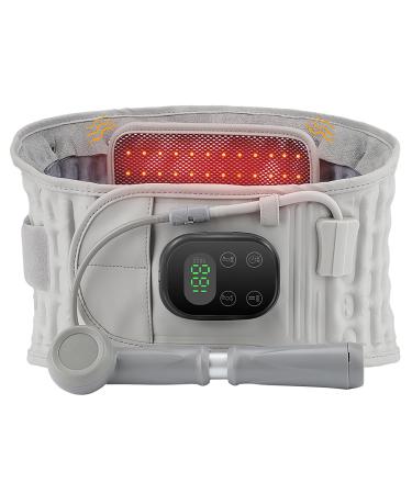 Heated back massage wrap electrically heated waist belt 8 massage modes and 6 heating modes for pain relief in the lower back in the lumbar spine in the waist in the stomach in the stomach