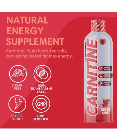 Campus Protein Carnitine Liquid Supplement - Non-Stimulant Fat Regulator for Natural Energy and Weight Management - 16 fl oz - Buy Online on GoSupps.com