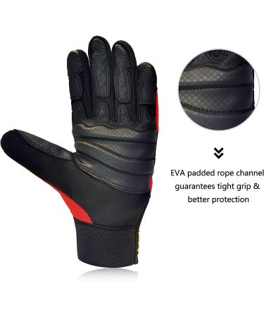 Intra-FIT Climbing Gloves - Anti-Slip Durable Rope Gloves for Rappelling & Rescue - X-Large - Buy Online on GoSupps.com