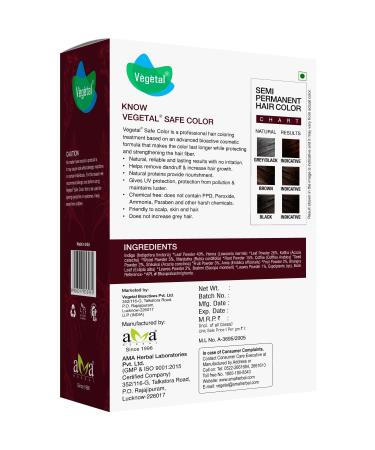 Buy Organic Burgundy Hair Color | Chemical & Allergy Free | 100g - Safe for Men & Women - Buy Online on GoSupps.com