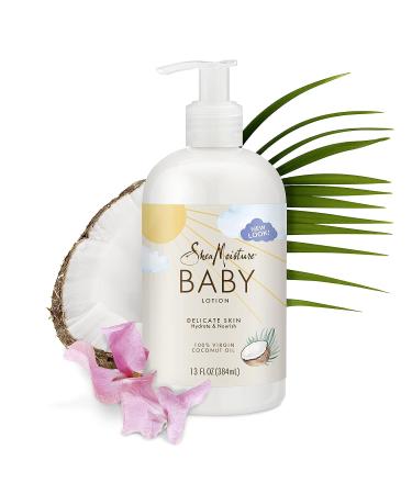SheaMoisture Baby Lotion with 100% Virgin Coconut Oil - Hydrating and Nourishing Formula for Delicate and Clear Skin - 13 oz - Buy Online on GoSupps.com